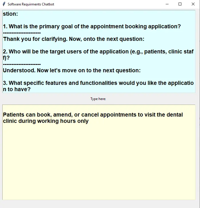 Software Requirements with ChatGPT